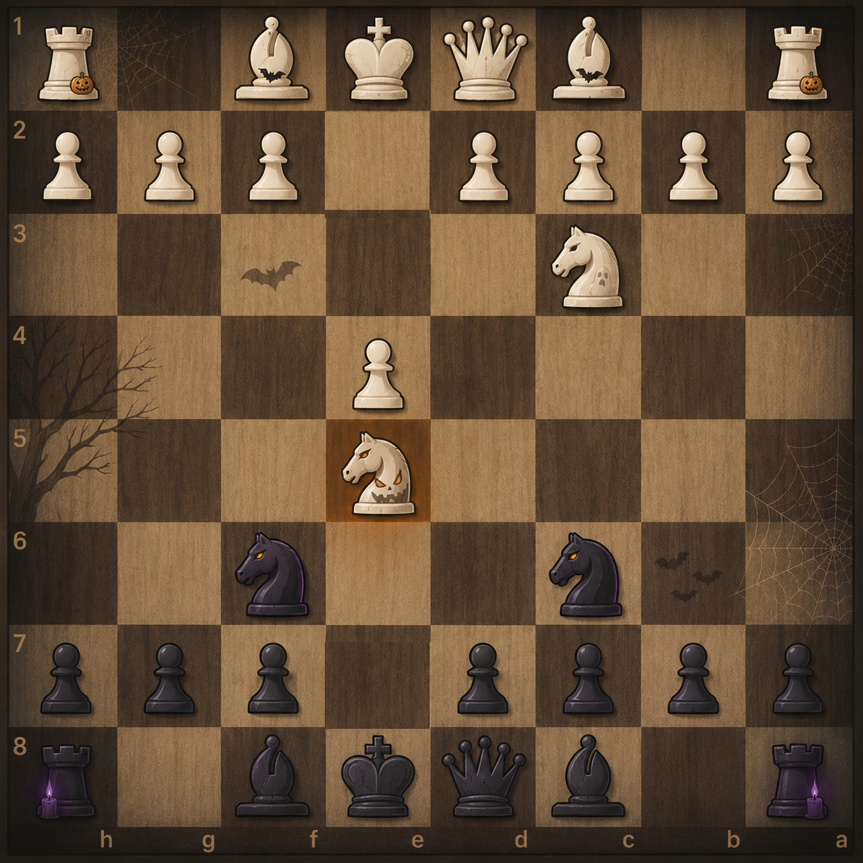 Halloween Gambit setup board position